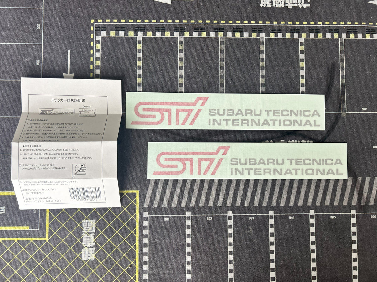 STi Subaru Tecnica International Side Decals