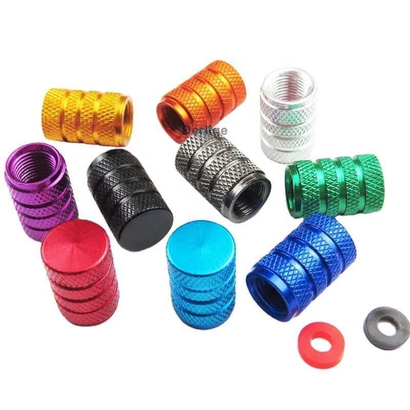 Valve Stem Caps - 8 Different Colors