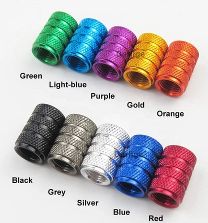 Valve Stem Caps - 8 Different Colors