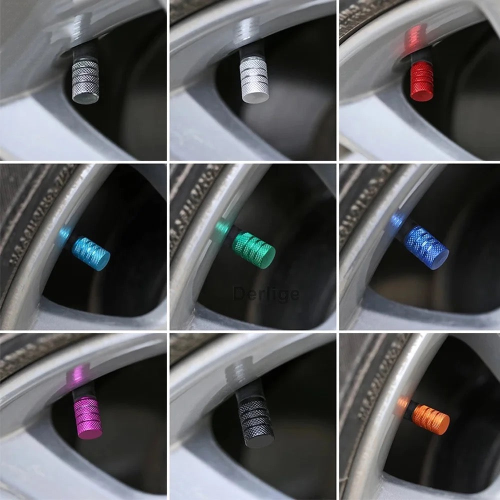 Valve Stem Caps - 8 Different Colors