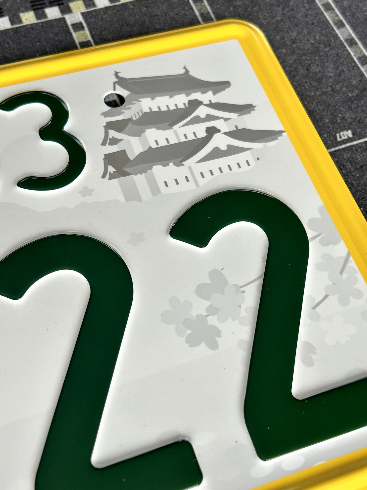 Authentic Japanese License Plate - "..22"