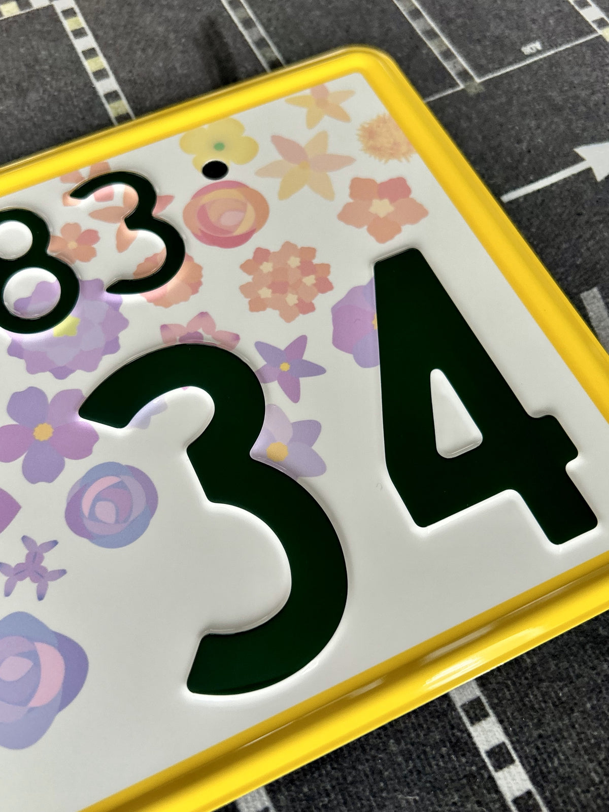 Authentic Japanese License Plate - "..34"