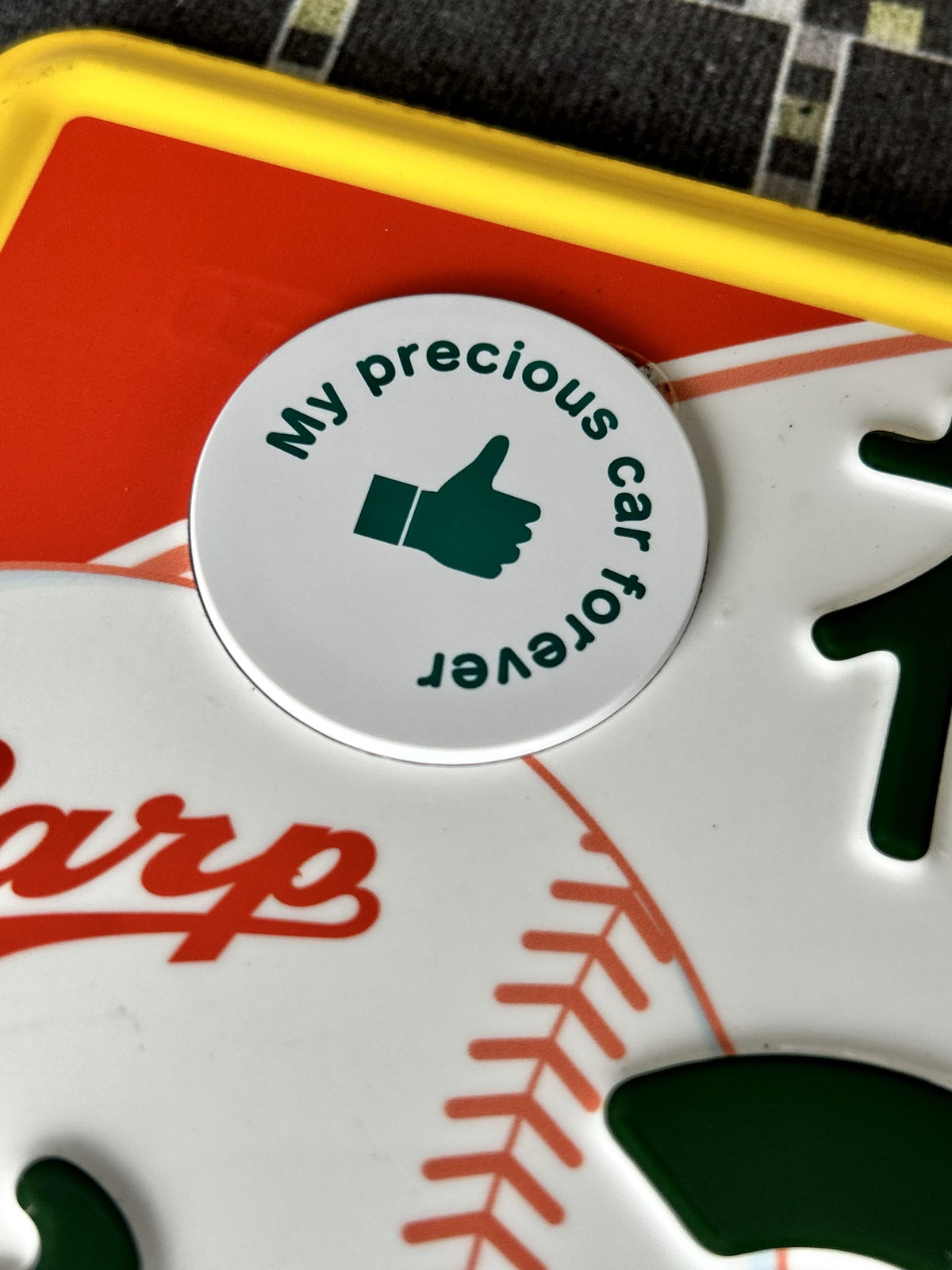 Authentic Japanese License Plate - Carp Baseball Team Exclusive