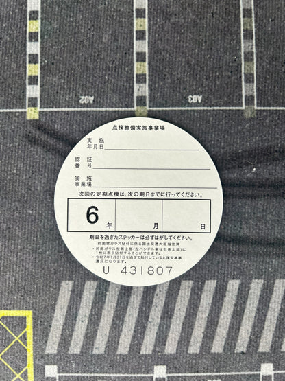 Authentic Inspection Decals from Japan