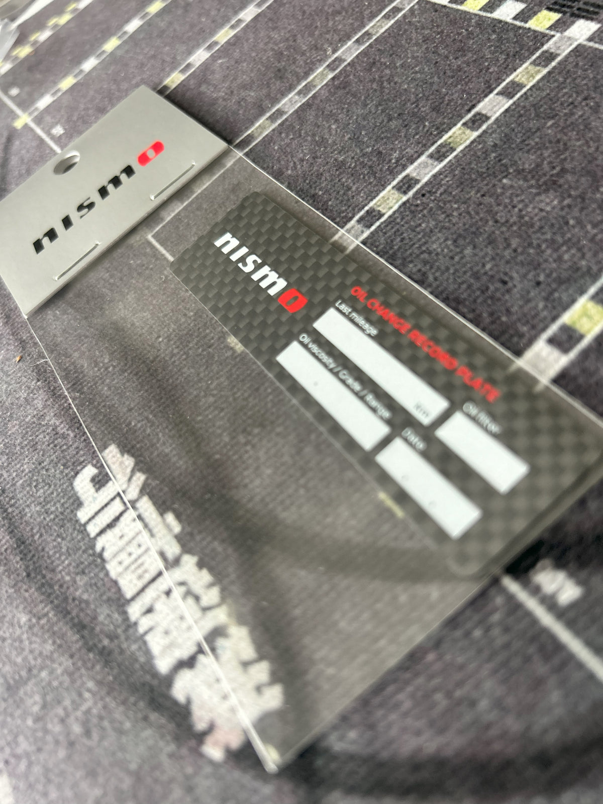 Nismo Oil Change Interior Plaque