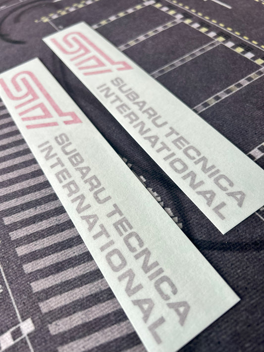 STi Subaru Tecnica International Side Decals