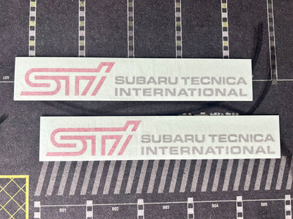 STi Subaru Tecnica International Side Decals