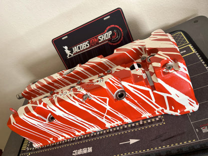 K20/K24 Custom Painted Valve Cover - Red/White