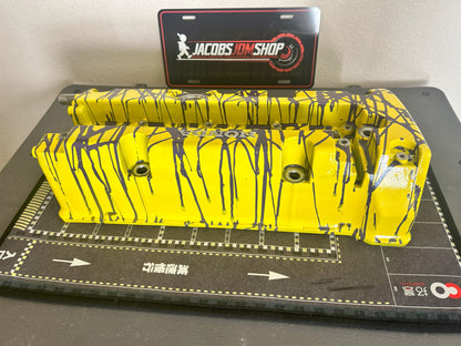 K20/K24 Custom Painted Valve Cover - Yellow/Purple