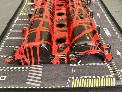 90-93 Miata 1.6L Custom Painted Valve Cover - Red/Black