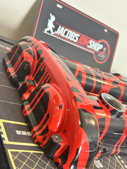 90-93 Miata 1.6L Custom Painted Valve Cover - Red/Black