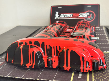 90-93 Miata 1.6L Custom Painted Valve Cover - Red/Black