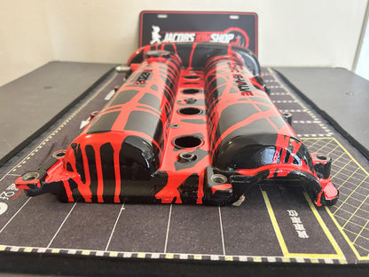 90-93 Miata 1.6L Custom Painted Valve Cover - Red/Black