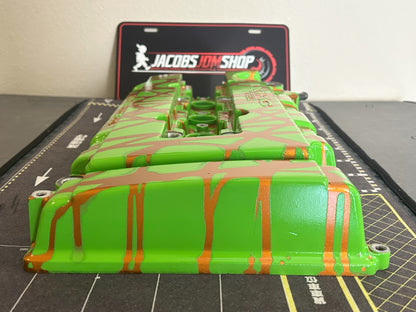 B16/B18 VTEC - Custom Painted Valve Cover - Gold/Green
